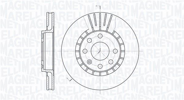 MAGNETI MARELLI Тормозной диск 361302040328